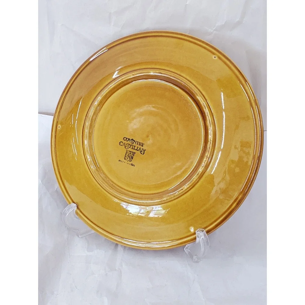 Coventry Castillian Harvest Gold Scalloped Filigree Dinner Plate Vintage USA‎